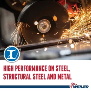 Weiler 58000 4-1/2″ x .045″ TIGER ZIRC Type 1 Cut-Off Wheel, Z60T, 7/8″ A.H., 25/BOX
