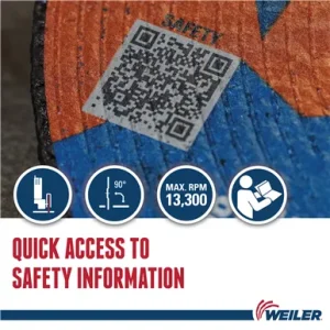 Weiler 58020 4-1/2″ x .045″ TIGER ZIRC Type 27 Cutting Wheel, Z60T, 7/8″ A.H., 25/BOX