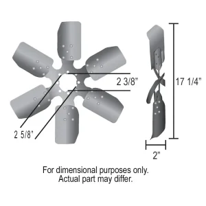 Derale 17 Inch Fan Clutch Fan 17117