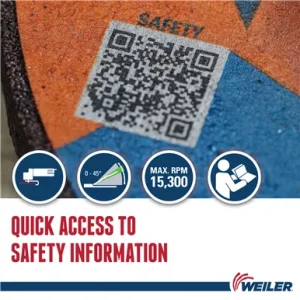 Weiler 58069 4″ x 1/4″ TIGER ZIRC Type 27 Grinding Wheel Z24T 5/8 A.H., 10/BOX