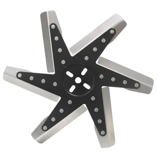 Derale 15 Inch HP Stnless Steel Flex Fan (Black Hub) 19115