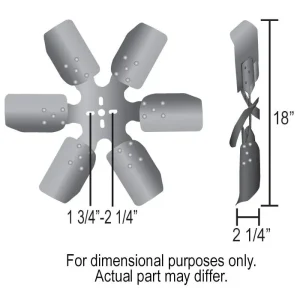Derale 18 Inch Rigid Race Fan (Steel Blade) 17318