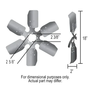 Derale 18 Inch Fan Clutch Fan 17118