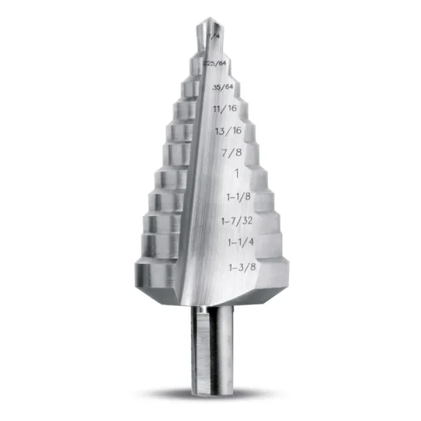 Evolution Power Tools Straight Flute Step Drill 1/4 In. to 1 3/8 In. SD 11