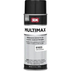 SEM MultiMax – Semi-Gloss Black 16 oz Can with 12 oz Fill Aerosol Can 61023