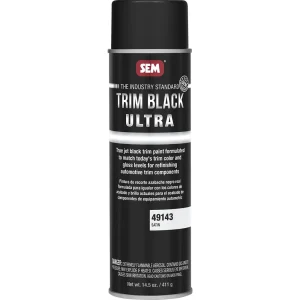 SEM Trim Black Ultra – Satin 20 oz Can with 16 oz Fill Aerosol Can 49143