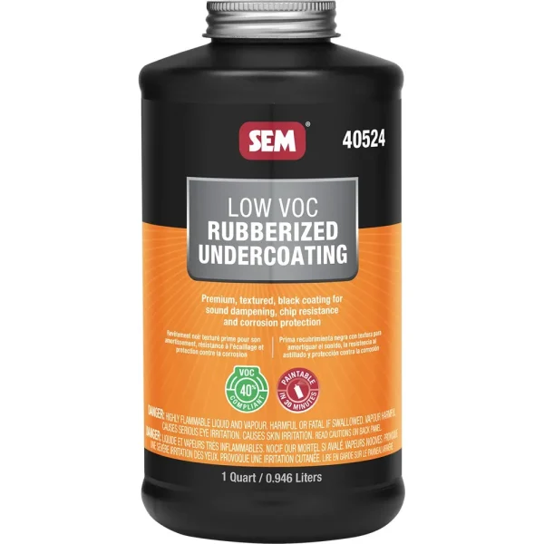 SEM Low VOC Rubberized Undercoating 32 oz plastic Bottle 40524