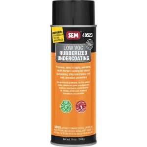 SEM Low VOC Rubberized Undercoating 24 oz Aerosol Can 40523