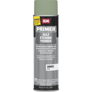 SEM Self Etching Primer – Green 20 oz Can with 16 oz Fill Aerosol Can 39693