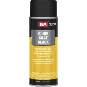 SEM Guide Coat Black 16 oz Can with 12 oz Fill Aerosol Can 38203