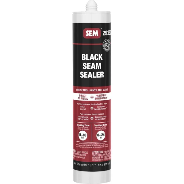 SEM 1K Seam Sealer – Black 10 oz Plastic Tube 29392