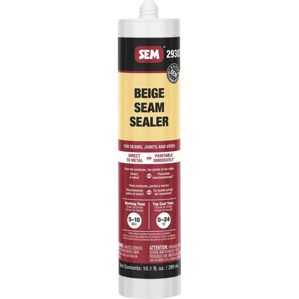 SEM 1K Seam Sealer – Beige 10 oz Plastic Tube 29382