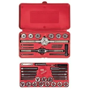 Irwin Hanson 23614 39-pc Machine Screw / Fractional Tap & Solid Round Die Set (1 Set)