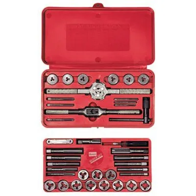 Irwin Hanson 23614 39-pc Machine Screw / Fractional Tap & Solid Round Die Set (1 Set)