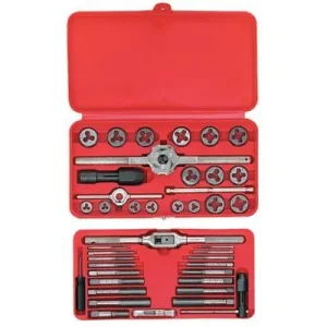 Irwin Hanson 24606 41-pc Machine Screw / Fractional Tap & Hex Die Set (1 Set)