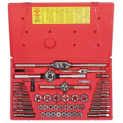 Irwin Hanson 24640 53-pc Machine Screw / Fractional Tap & Hex Die Set (1 Set)
