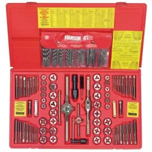 Irwin Hanson 26377 117-pc Machine Screw / Fractional / Metric Tap & Hex Die and Drill Bit Deluxe Set (1 Set)
