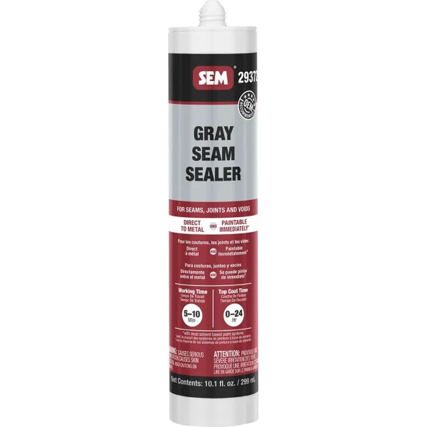 SEM 1K Seam Sealer – Gray 10 oz Plastic Tube 29372