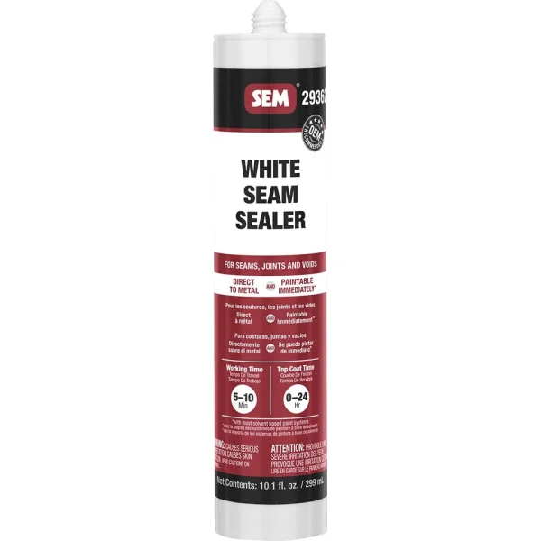 SEM 1K Seam Sealer – White 10 oz Plastic Tube 29362