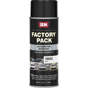 SEM Factory Pack – Oxford White 16 oz Can with 12 oz Fill Aerosol Can 19023