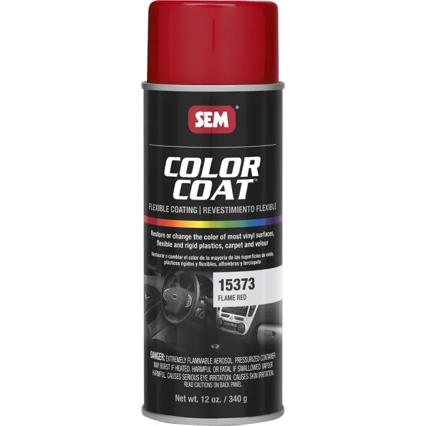 SEM Color Coat – Flame Red 16 oz Can with 12 oz Fill Aerosol Can 15373