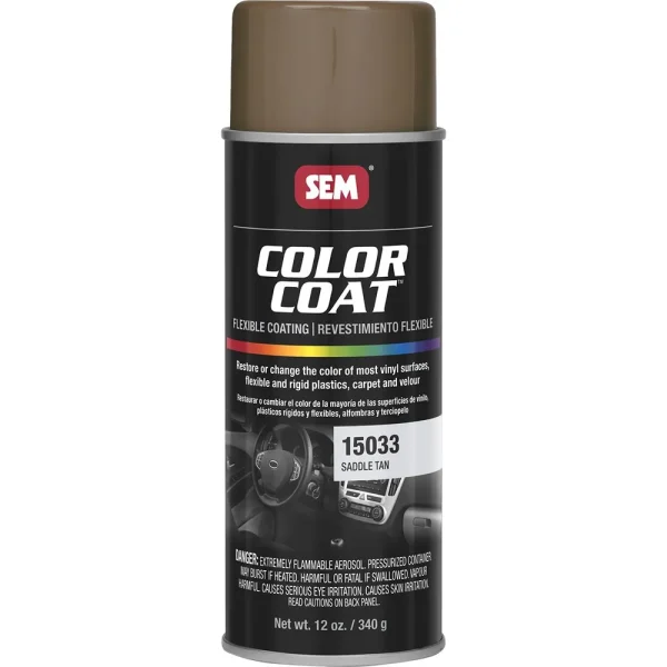 SEM Color Coat – Saddle Tan 16 oz Can with 12 oz Fill Aerosol Can 15033