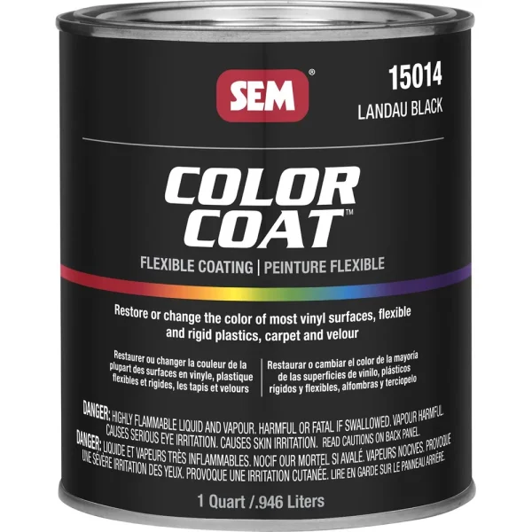 SEM Color Coat – Landau Black Quart Can 15014