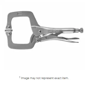 Irwin Vise-Grip 11SP Locking C-Clamps with Swivel Pads, Jaw Opens to 3 7/8 in, 11 in Long (1 EA)