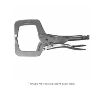 Irwin Vise-Grip 6R Locking C-Clamps with Regular Tips, Vise Grip, 1 1/2″ Throat Depth (1 EA)