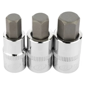 Ingersoll Rand Hand Tools 3 Piece 1/2 In. Drive Metric Hex Bit Socket Set 752029X