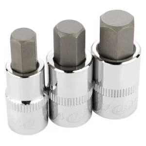 Ingersoll Rand Hand Tools 3 Piece 1/2 In. Drive Metric Hex Bit Socket Set 752029X