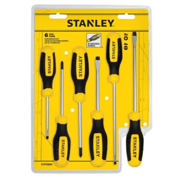STANLEY 60-100 10-PIECE STANDARD FLUTED SCREWDRIVER SET