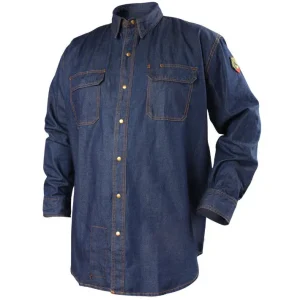 Black Stallion FR Cotton Denim Work Shirt FS8-DNM