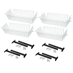 Eastwood Car Cart Storage Rack Baskets – 4 Pack