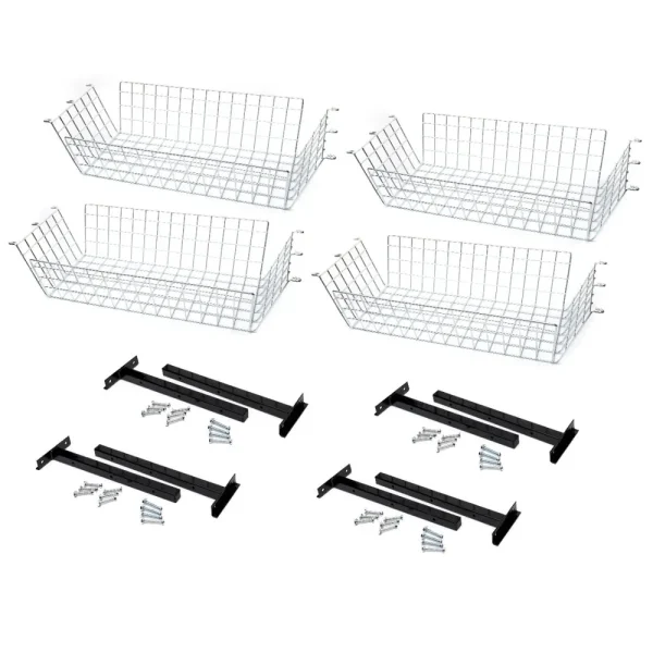 Eastwood Car Cart Storage Rack Baskets – 4 Pack