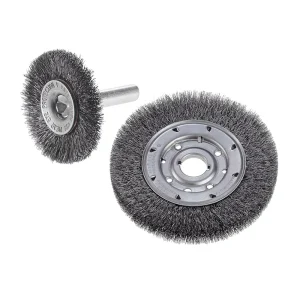 CGW Abrasives 60195 7″ CARBON .014 5/8AH WIRE WHEEL BRUSH, CRIMPED WIDE FACE, SIZE 7