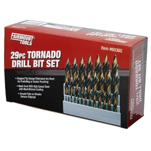 Fairmount Tools 29 Piece Tornado Drill Bit Set
