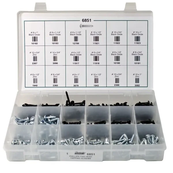 Auveco Phillips Pan Head Screws Quik-Select Kit 6851