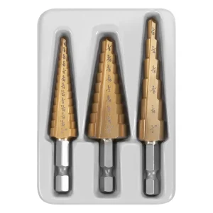 Performance Tool 3 pc. Step Drill Set W9003