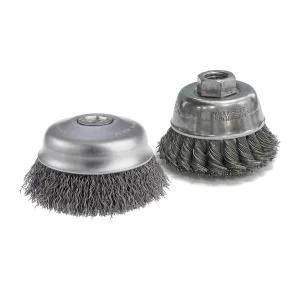 CGW Abrasives 60541 Wire Cup Brushes – Fast-Cut – Size 6, 5/BOX