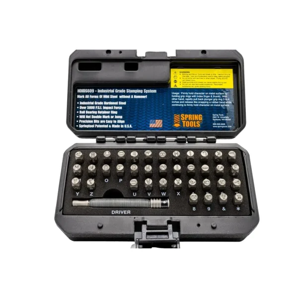 Spring Tools 1/4″ 39 PIECE INDUSTRIAL STAMP KIT HDIDS609