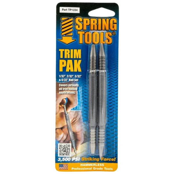 Spring Tools Nail Set Trim Pak 1/32 2/32 3/32 4/32 TP1234