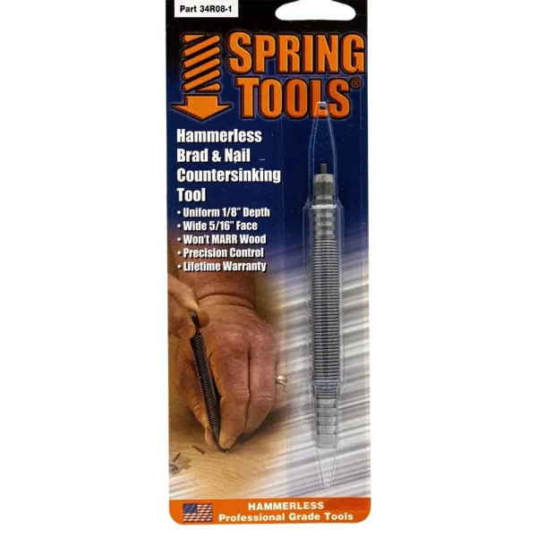 Spring Tools Self Centering Brad Setter With 9/32 Face 34R08-1
