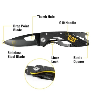 CAT 6-1/4 in. Folding Skeleton Knife 980267