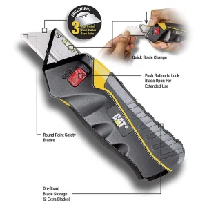 CAT Safety Squeeze Utility Knife 980080