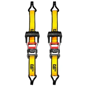 CAT 2 Piece Ratchet Tie Down Set with Soft Loops 16 ft. x 1-1/2 in. 980063N