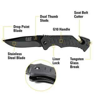 CAT 8 in. Folding Knife 980012