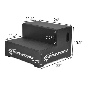 Race Ramps 24 in. 2-Step Trailer Step RR-2STEP-24