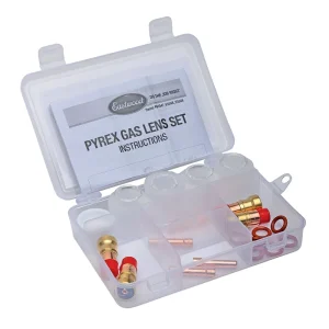 Eastwood TIG Welding Pyrex Gas Lens Kit – 21 Piece Master Set for WP17, WP18 and WP26 Torches