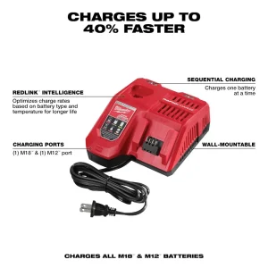Milwaukee M18 & M12 Rapid Charger 48-59-1808